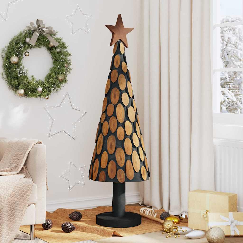 vidaXL Christmas Tree with Stand Brown 149 cm Solid teak wood