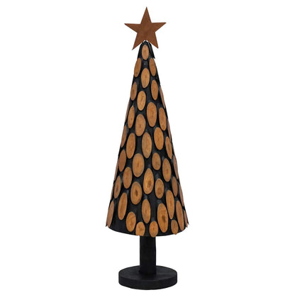 vidaXL Christmas Tree with Stand Brown 149 cm Solid teak wood