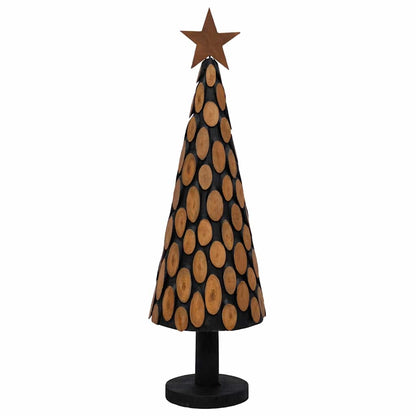 vidaXL Christmas Tree with Stand Brown 149 cm Solid teak wood
