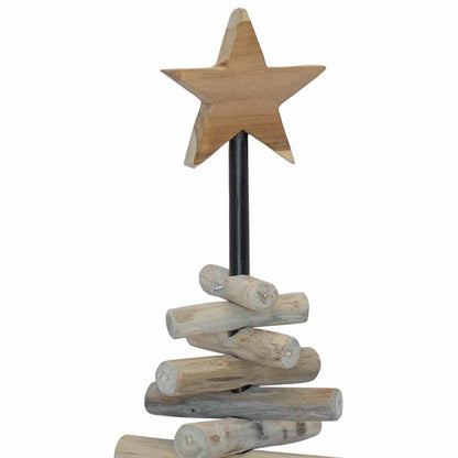 vidaXL Christmas Tree Brown 60 cm Solid teak wood