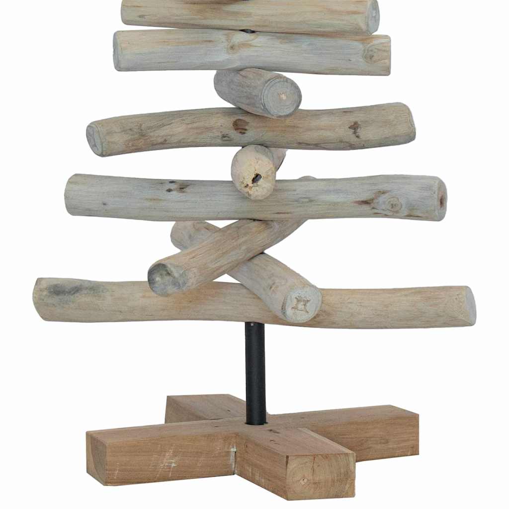 vidaXL Christmas Tree Brown 60 cm Solid teak wood