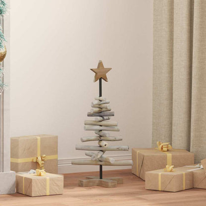 vidaXL Christmas Tree Brown 60 cm Solid teak wood