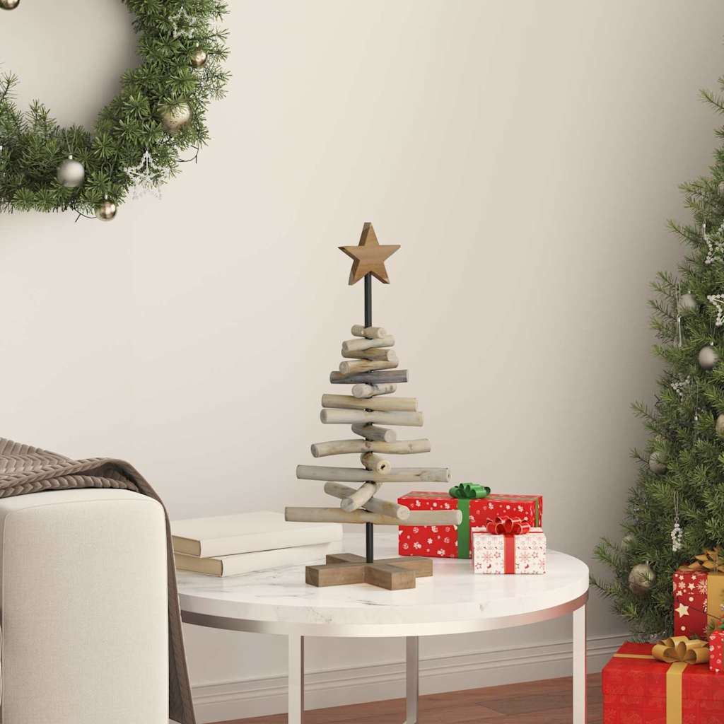 vidaXL Christmas Tree Brown 60 cm Solid teak wood