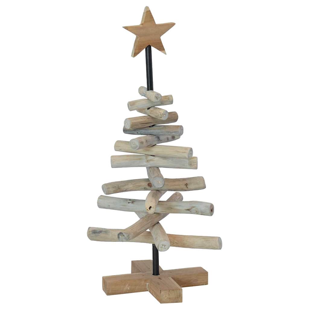 vidaXL Christmas Tree Brown 60 cm Solid teak wood