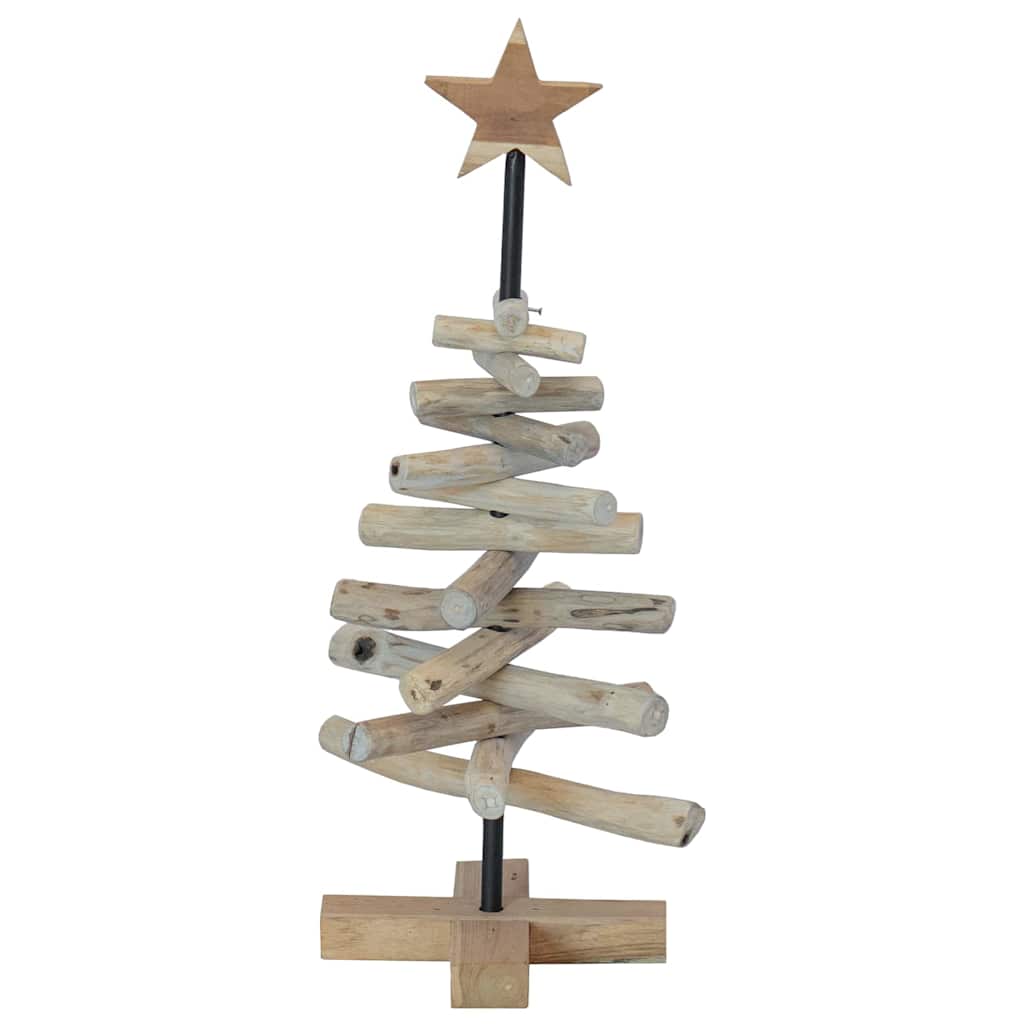 vidaXL Christmas Tree Brown 60 cm Solid teak wood