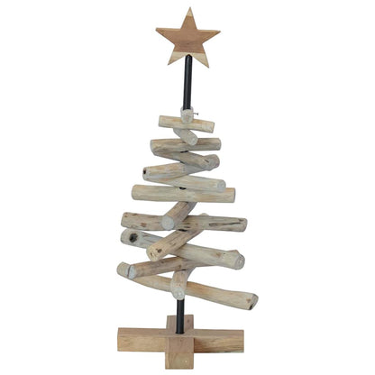 vidaXL Christmas Tree Brown 60 cm Solid teak wood