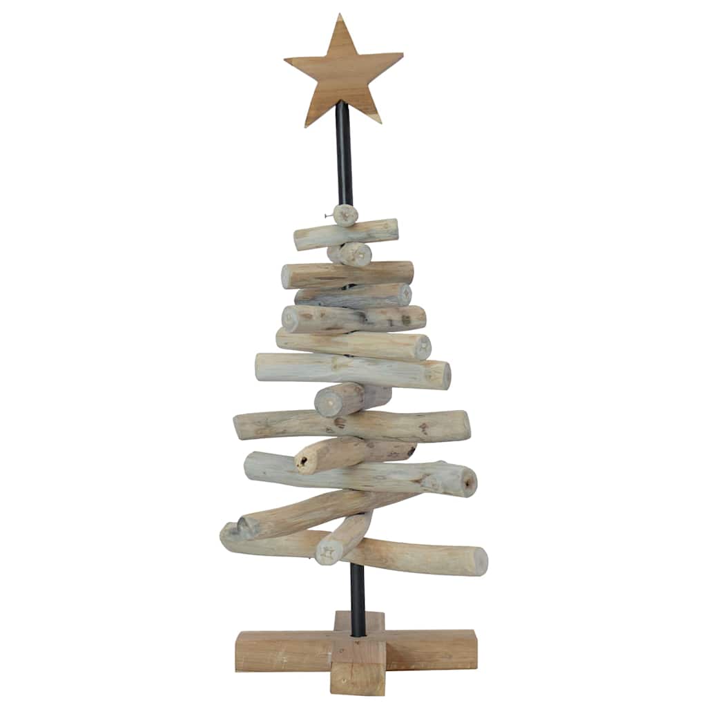 vidaXL Christmas Tree Brown 60 cm Solid teak wood