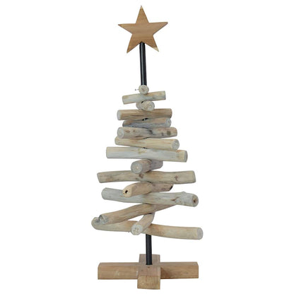 vidaXL Christmas Tree Brown 60 cm Solid teak wood