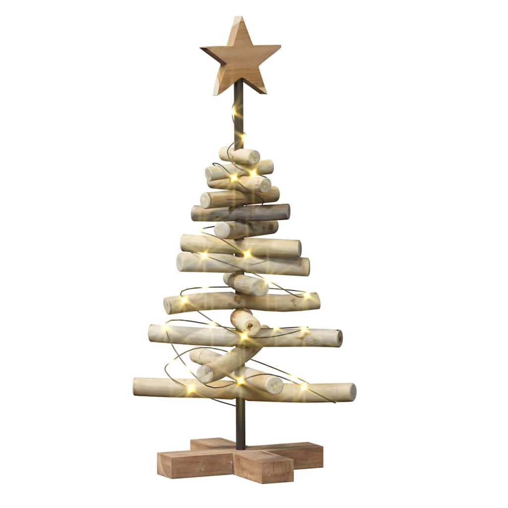vidaXL Christmas Tree Brown 60 cm Solid teak wood