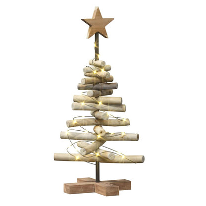 vidaXL Christmas Tree Brown 60 cm Solid teak wood