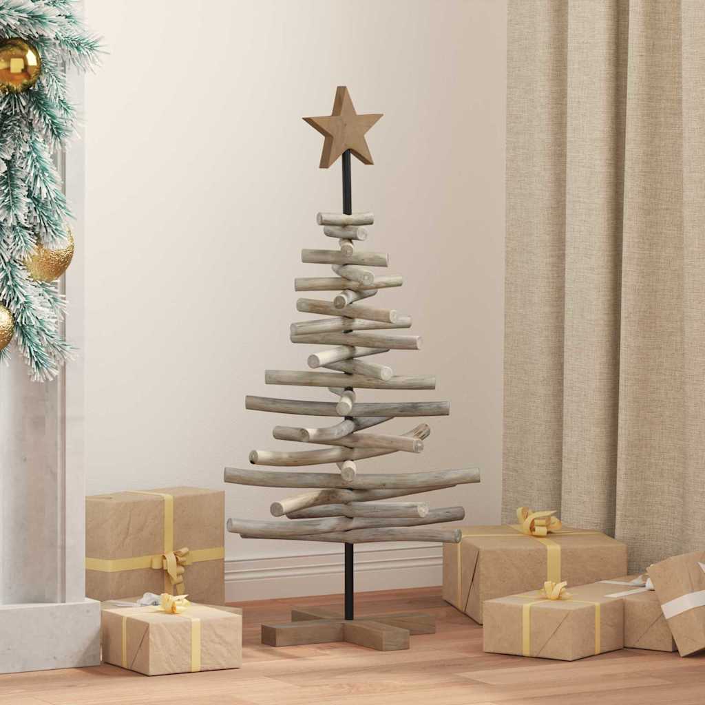 vidaXL Christmas Tree Brown 90 cm Solid teak wood - 56353
