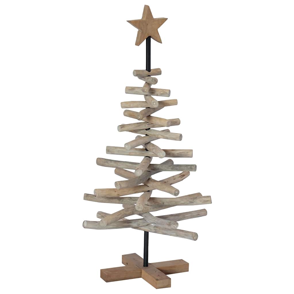 vidaXL Christmas Tree Brown 90 cm Solid teak wood - 56353