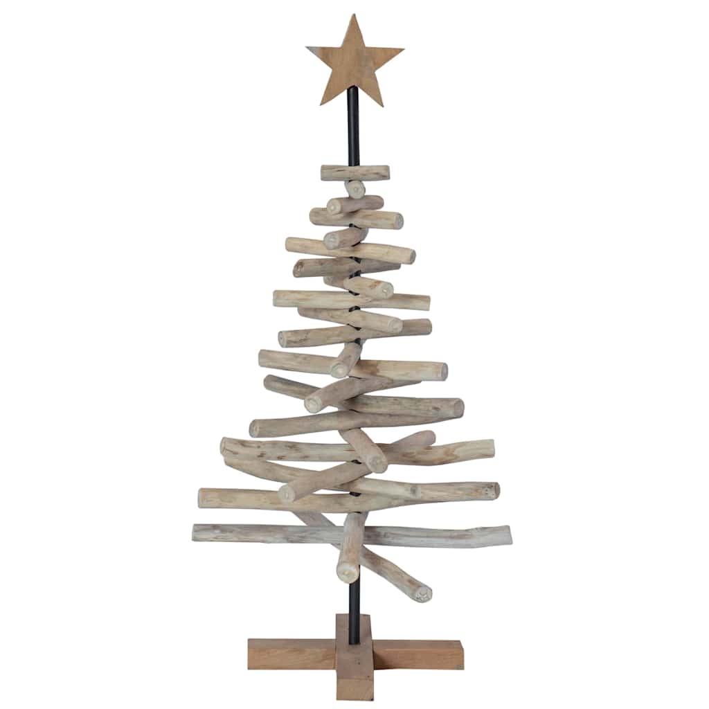 vidaXL Christmas Tree Brown 90 cm Solid teak wood - 56353