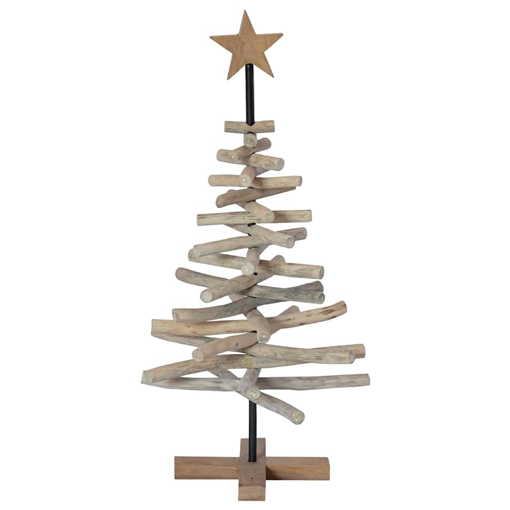 vidaXL Christmas Tree Brown 90 cm Solid teak wood - 56353