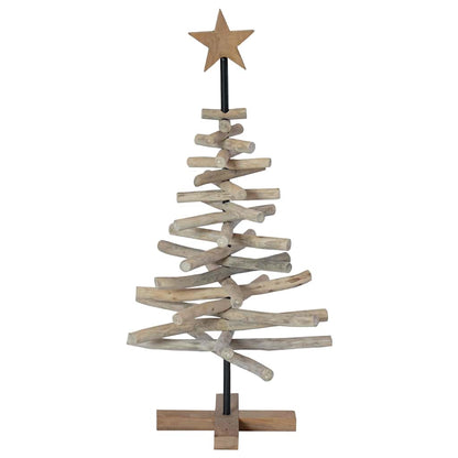 vidaXL Christmas Tree Brown 90 cm Solid teak wood - 56353
