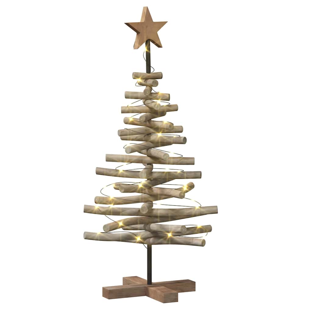 vidaXL Christmas Tree Brown 90 cm Solid teak wood - 56353