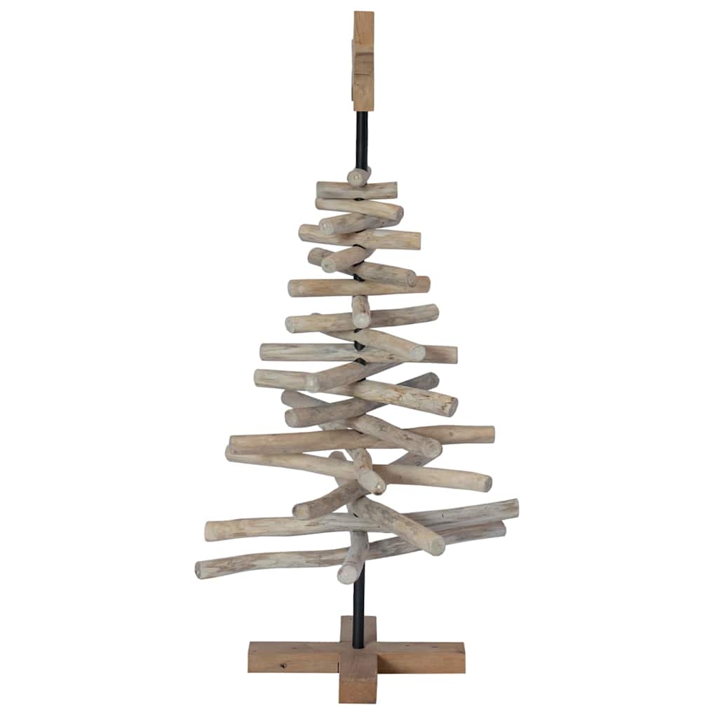 vidaXL Christmas Tree Brown 90 cm Solid teak wood - 56353