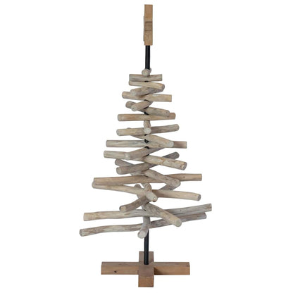 vidaXL Christmas Tree Brown 90 cm Solid teak wood - 56353