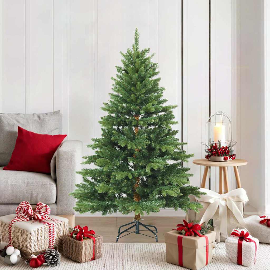 vidaXL Artificial Hinged Christmas Tree Green 150 cm PVC, PE and steel - 56703