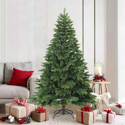vidaXL Artificial Hinged Christmas Tree Green 180 cm PVC, PE and steel - 56710