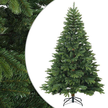 vidaXL Artificial Hinged Christmas Tree Green 180 cm PVC, PE and steel - 56710