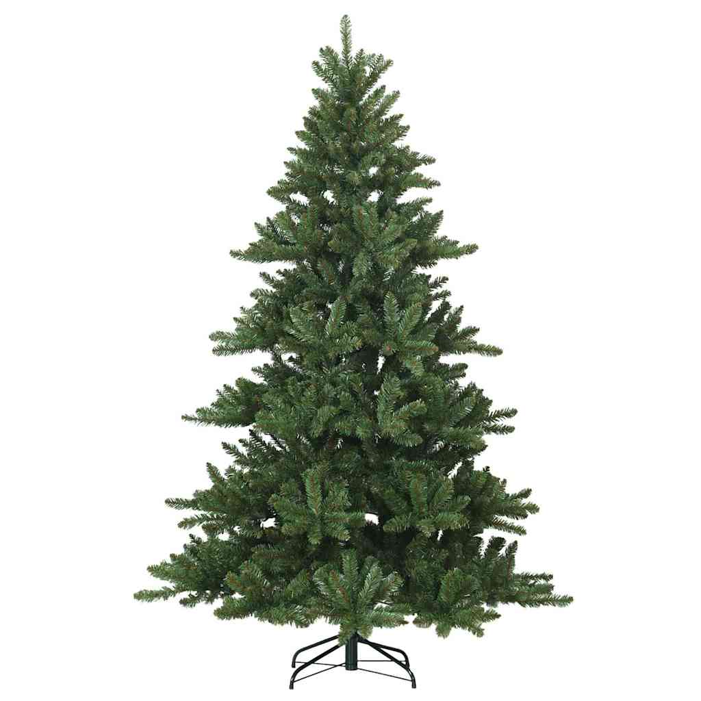 vidaXL Artificial Hinged Christmas Tree Green 240 cm PVC, steel