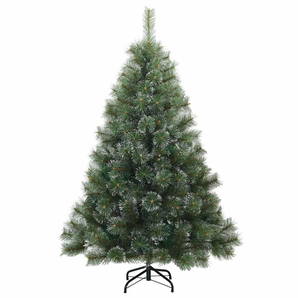 vidaXL Artificial Hinged Christmas Tree Snow Flocked Green 150 cm