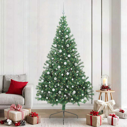 vidaXL Artificial Pre-lit Christmas Tree Green 240 cm PVC - 50609
