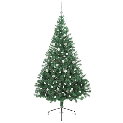 vidaXL Artificial Pre-lit Christmas Tree Green 240 cm PVC - 50609