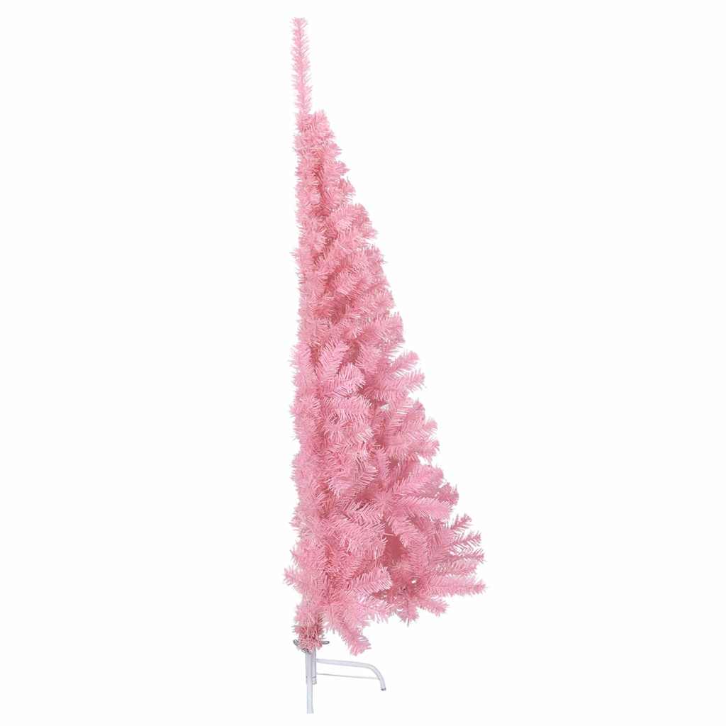 vidaXL Artificial Pre-lit Christmas Tree with 150 LEDs Pink 150 cm PVC - 50637