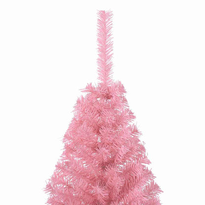 vidaXL Artificial Pre-lit Christmas Tree with 150 LEDs Pink 150 cm PVC - 50646