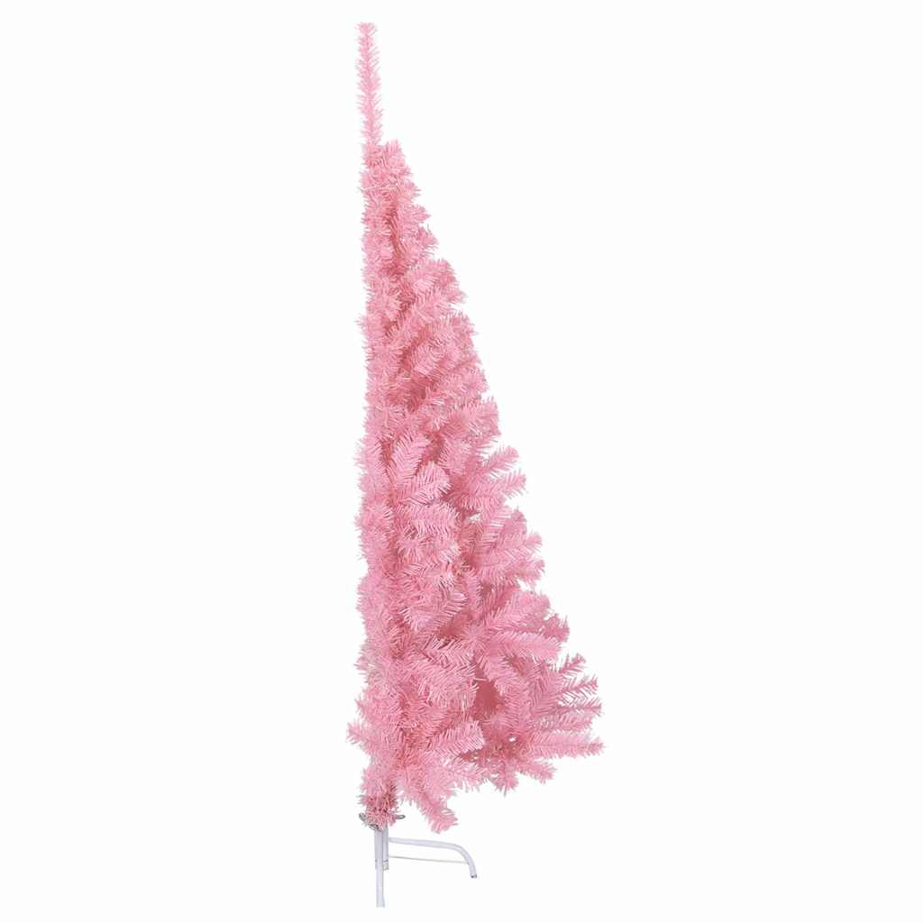 vidaXL Artificial Pre-lit Christmas Tree with 150 LEDs Pink 150 cm PVC - 50647