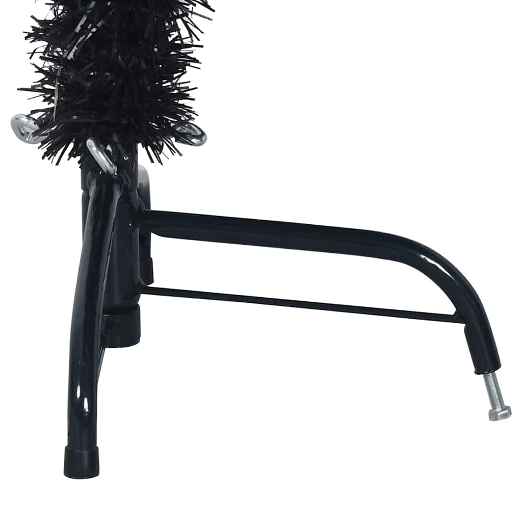 vidaXL Artificial Pre-lit Christmas Tree Black 150 cm PVC - 50710