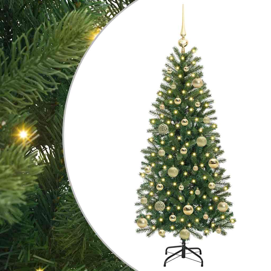 vidaXL Artificial Christmas Tree Green 120 cm PE and PVC - 50881