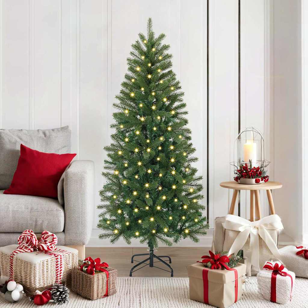 vidaXL Artificial Christmas Tree Green 150 cm PE and PVC