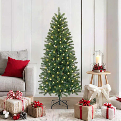 vidaXL Artificial Christmas Tree Green 150 cm PE and PVC