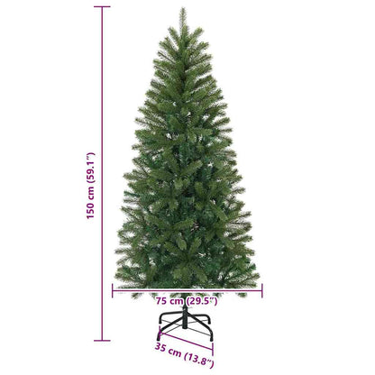 vidaXL Artificial Christmas Tree Green 150 cm PE and PVC - 50952
