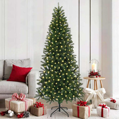 vidaXL Artificial Christmas Tree Green 180 cm PE and PVC