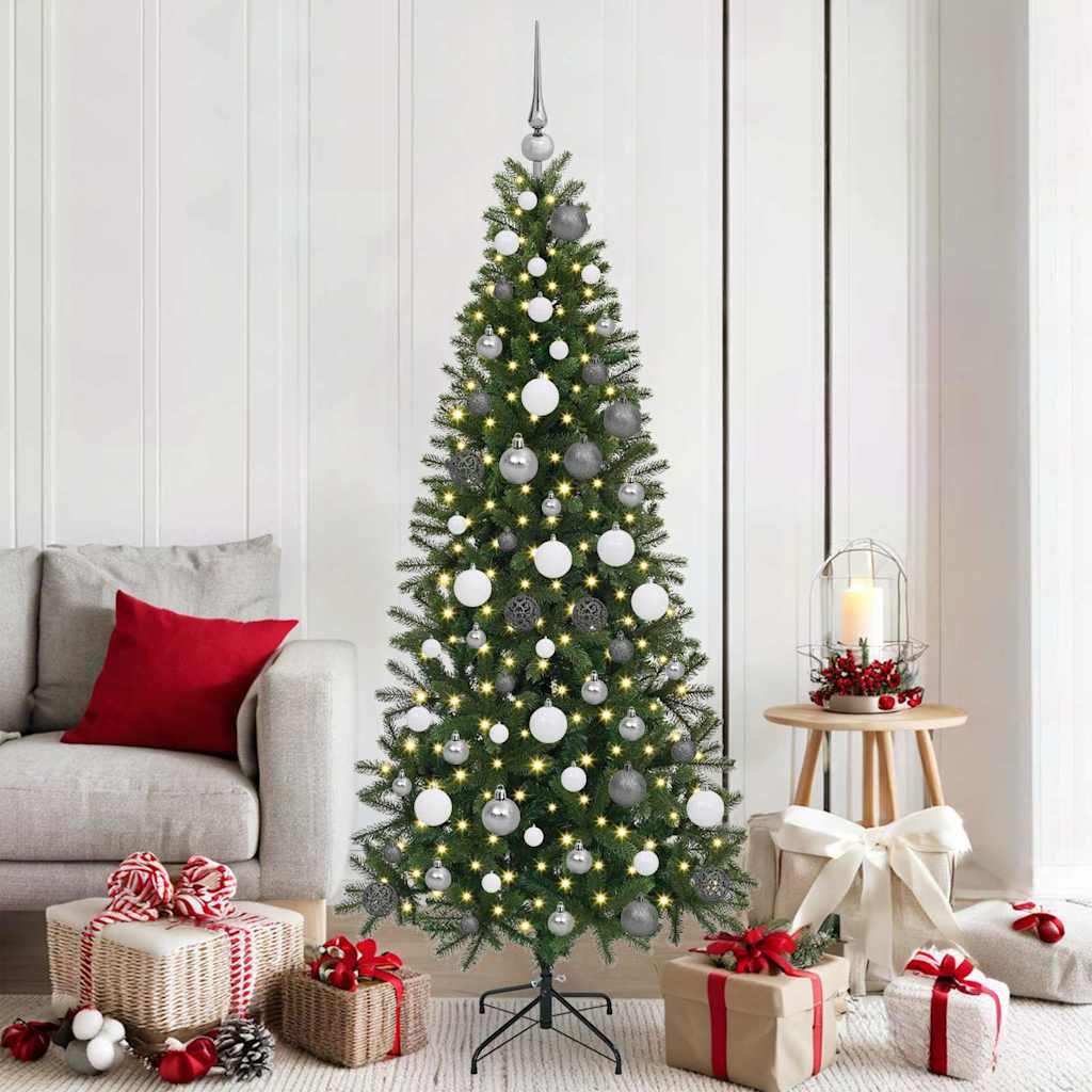 vidaXL Artificial Christmas Tree Green 180 cm PE and PVC - 50972
