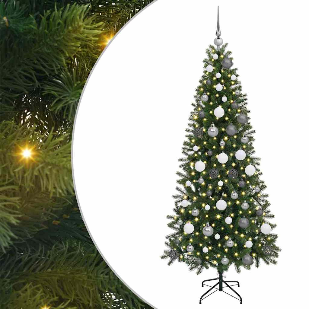 vidaXL Artificial Christmas Tree Green 180 cm PE and PVC - 50972