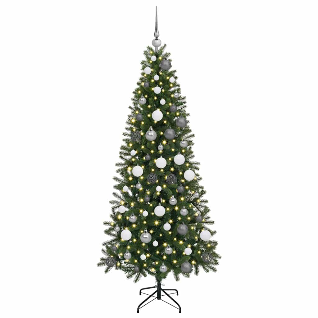 vidaXL Artificial Christmas Tree Green 180 cm PE and PVC - 50972