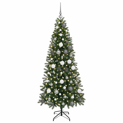 vidaXL Artificial Christmas Tree Green 180 cm PE and PVC - 50972