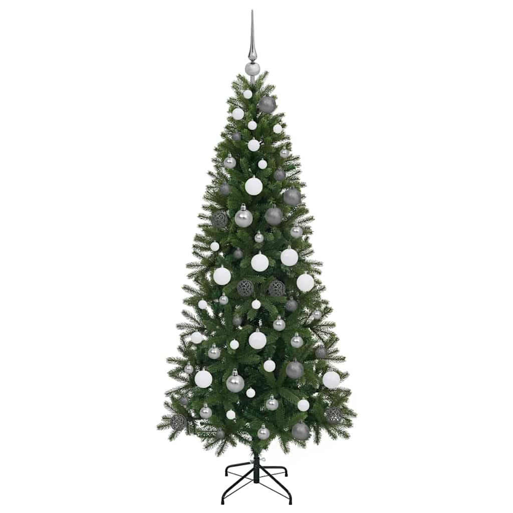 vidaXL Artificial Christmas Tree Green 180 cm PE and PVC - 50972