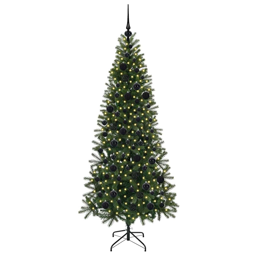 vidaXL Artificial Christmas Tree Green 180 cm PE and PVC - 50983