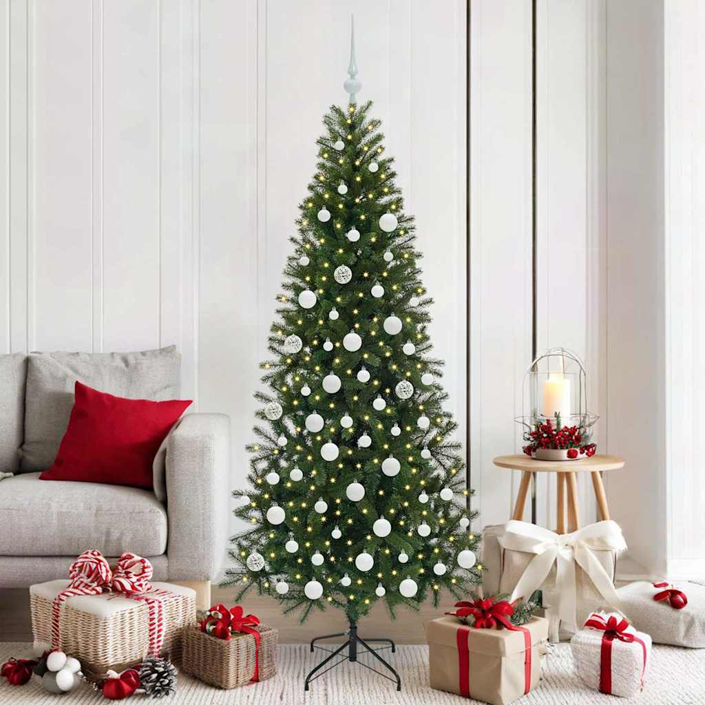 vidaXL Artificial Christmas Tree Green 180 cm PE and PVC - 50995