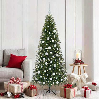 vidaXL Artificial Christmas Tree Green 180 cm PE and PVC - 50995
