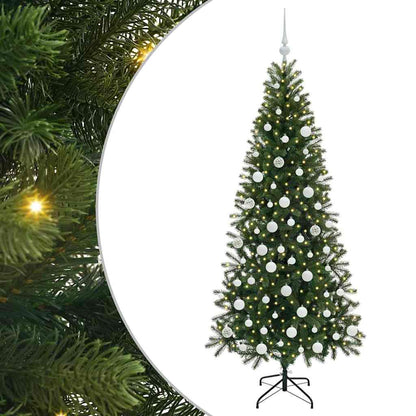 vidaXL Artificial Christmas Tree Green 180 cm PE and PVC - 50995