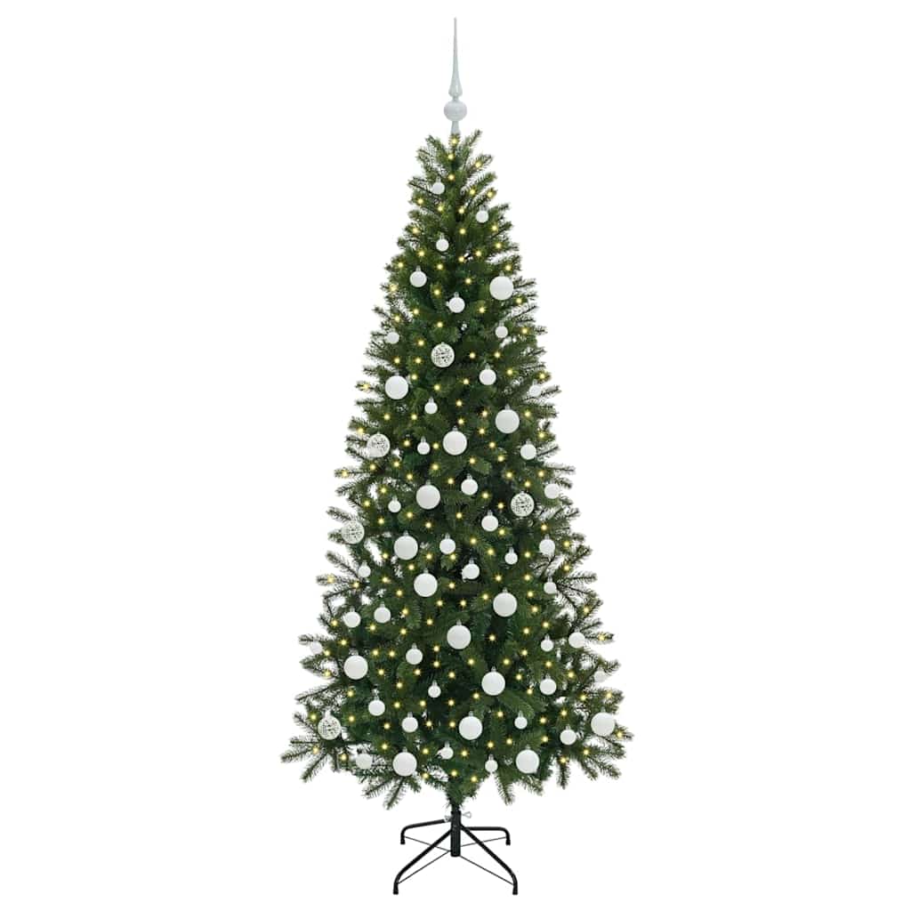 vidaXL Artificial Christmas Tree Green 180 cm PE and PVC - 50995