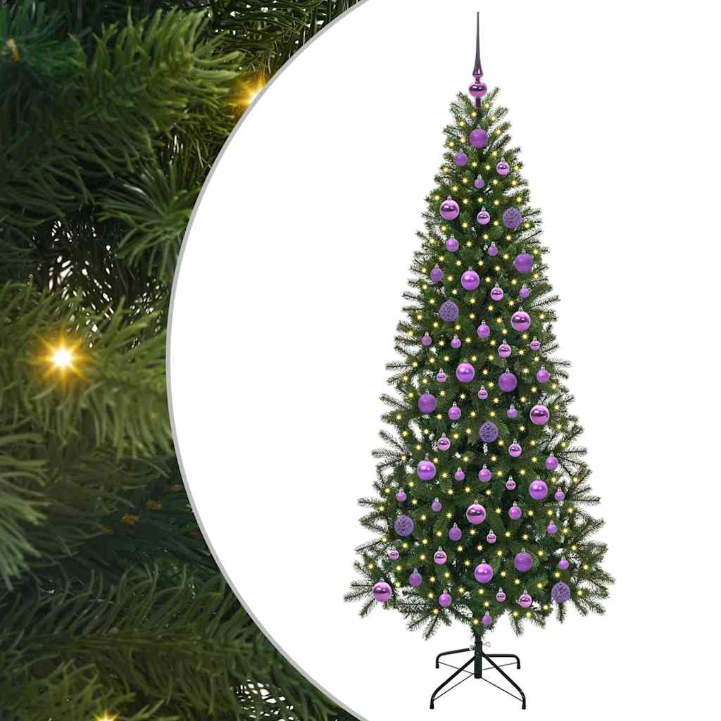 vidaXL Artificial Christmas Tree Green 180 cm PE and PVC - 50996
