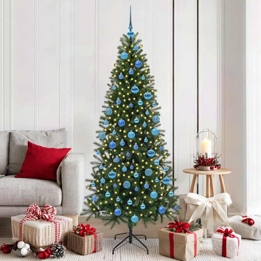 vidaXL Artificial Christmas Tree Green 180 cm PE and PVC - 50997
